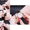Fashionable Trendy Ladies' Night Light Watch Decorative Quartz Dial Casual Style Rose Gold Starry Sky Dial Non-waterproof