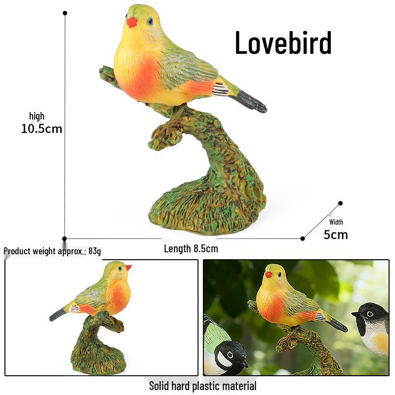 Children's Animal Simulation Toy Set: Eagle, Falcon, Secretary Bird, Owl Figurines