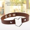 Buntes Halsband Japanischer Stil Halloween Damen Accessoire Leder Choker Kette Halsband Verstellbar Funkelnder Herz Choker