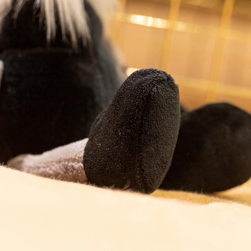 Heiß Kuschelig Schwarze Ameise Plüschtiere Weiche Weiße Flauschige Hals Brust Dekoration Entzückende Simulierte Insektenpuppen Heim Begleiter Geschenke Für Mädchen