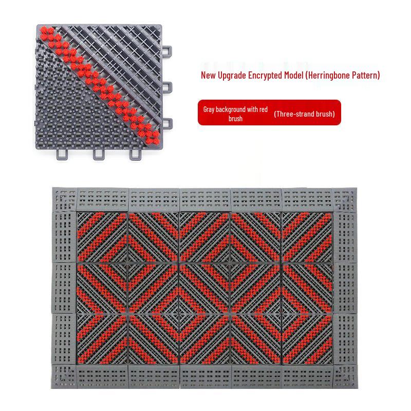 Interlocking Anti-Slip Outdoor Entryway Dirt & Dust Removal Mat