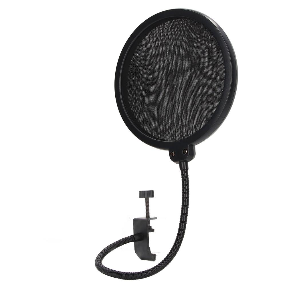 Mikrofon Popfilter Flexibler Schwanenhals Stabile Basis Effektive Filterung Langlebiges Metall Kunststoff Mikrofon