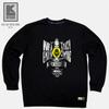 DOLDOL Lk Africa_Mtm_39 African-Inspired Camping Brand Lk Africa Lantern Character Graphic Design Long-Sleeve Sweatshirt