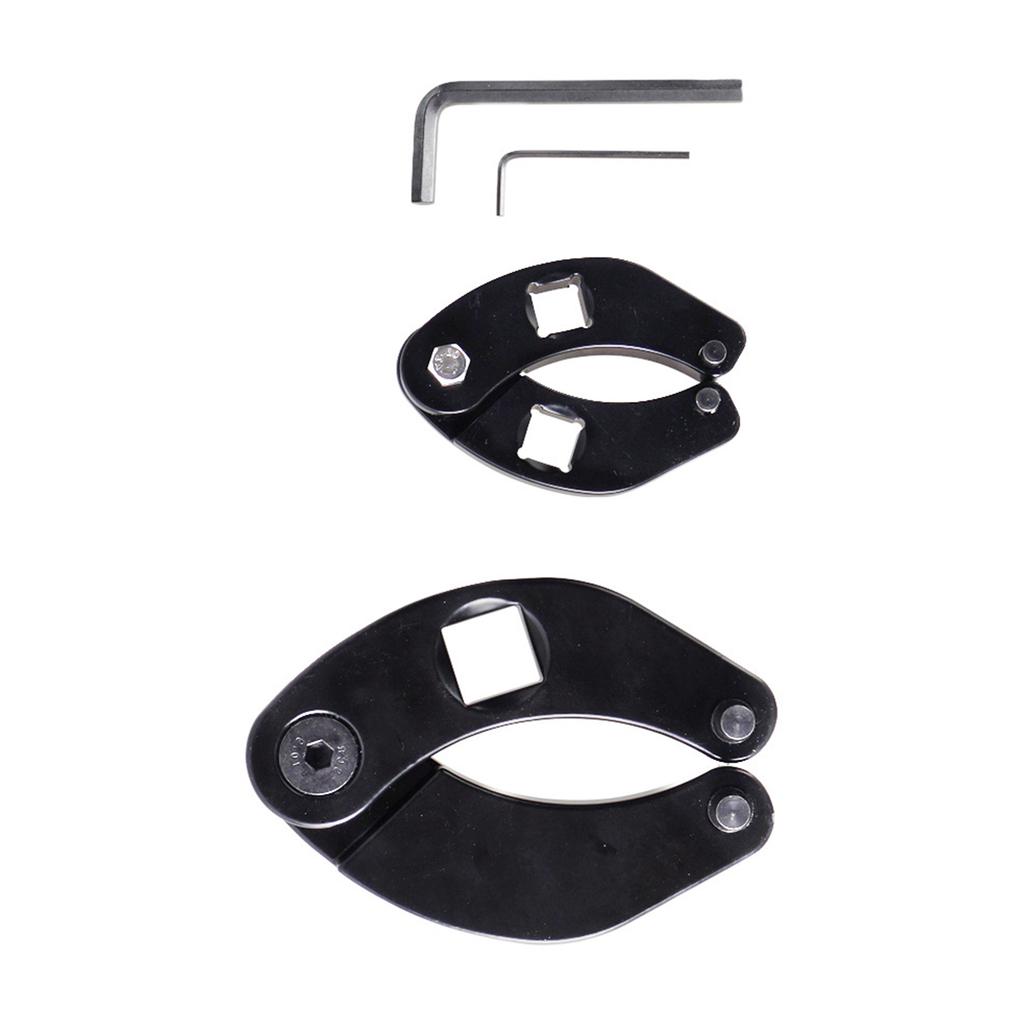 2pcs Gland Nut Spanner Wrench Tool 1266 7463 Universal Adjustable Wrench Tool for Hydraulic Cylinders Remove Gland Nuts