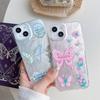 Silikonhülle mit Laser-Tulpe-Schmetterling für Xiaomi Redmi Note 12 11 10 Samsung A54 A24 A14 Oppo A78 A58 A38 Tecno Spark 10 Pro Funda Cover, weicher TPU-Stoßfänger