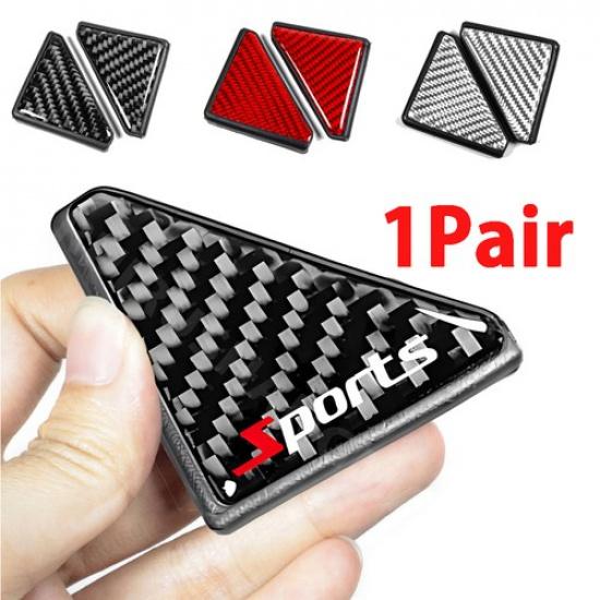 2x Carbon Fiber Car Door Corner Cover Protector Anti Scratch Sticker Accessories