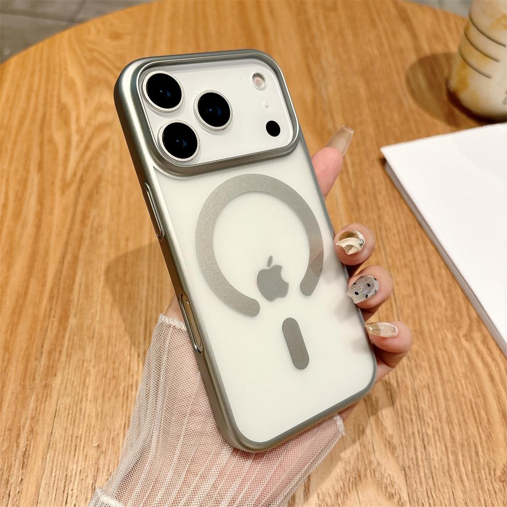 

Translucent Frosted For Magsafe Magnetic Case For iPhone 17 16 15 14 13 Pro Max Air Wireless Charge Full Bumper Cover iPhone 16