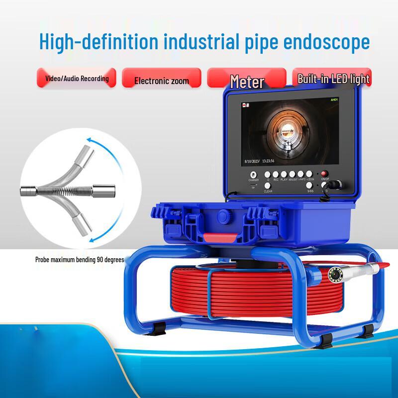 Bailin HD Industrial Pipeline Inspection Camera 23mm Probe, 20m Cable