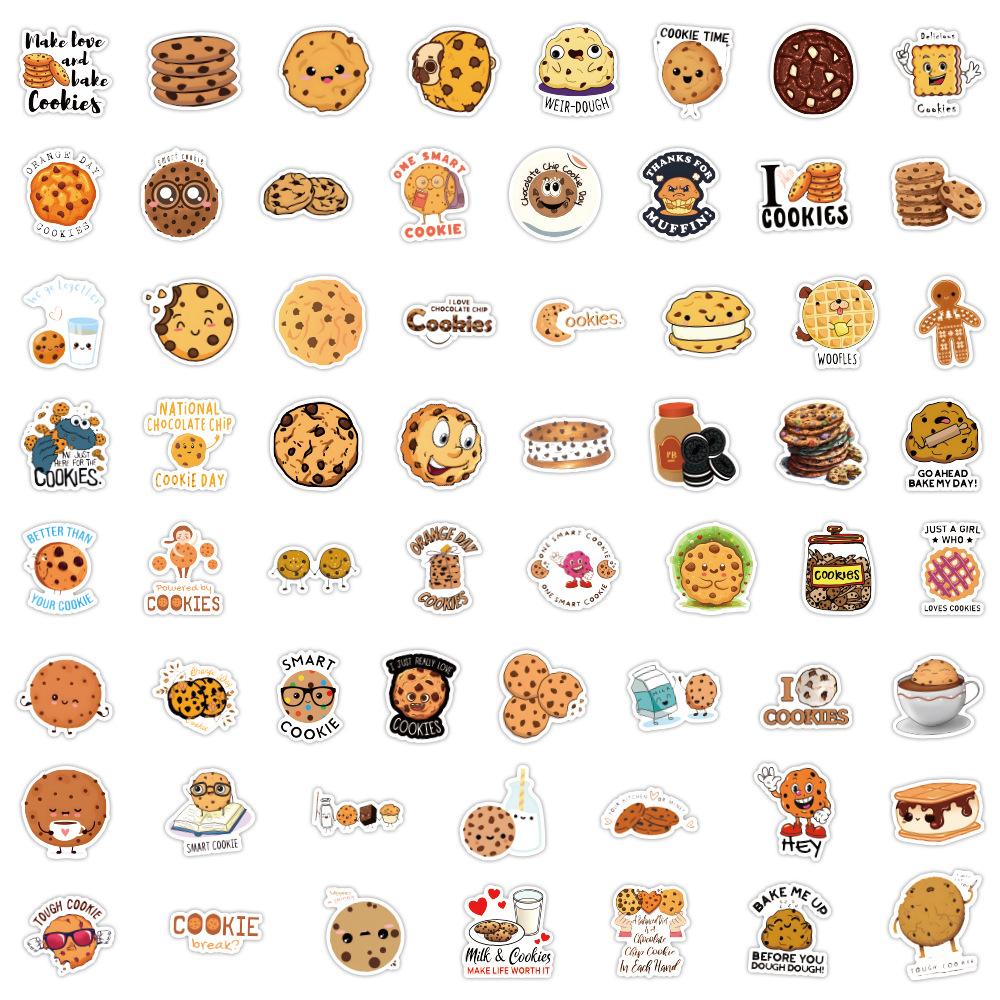 120 Pictures Ins New Small Cookies Cookies Aesthetic Stickers Decorate Water Cup Mobile Phone Stickers