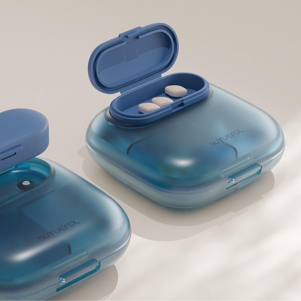 

New Hot Small Portable Premuim Pill Organizer Storage Container 4/6 Grids Box Case for Vitamins Supplements Fish Oils Medicine
