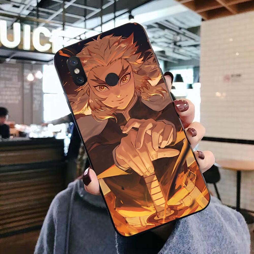 Rengoku Kyojuro Phone Case For Xiaomi Mi 5X 8 9 10 11 12 lite pro 10T PocoX3pro PocoM3 Note 10 pro lite