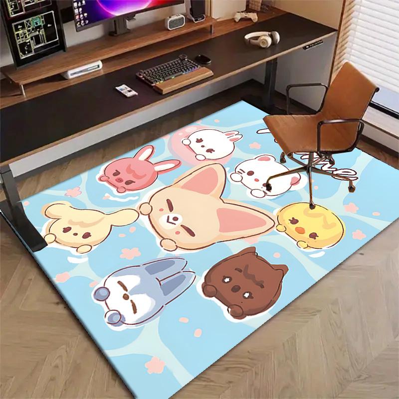 Custom Kpop Team Mat Personalized Name, Polyester Washable Indoor Entryway Rug, Gift for Christmas, Easter, Thanksgiving Day