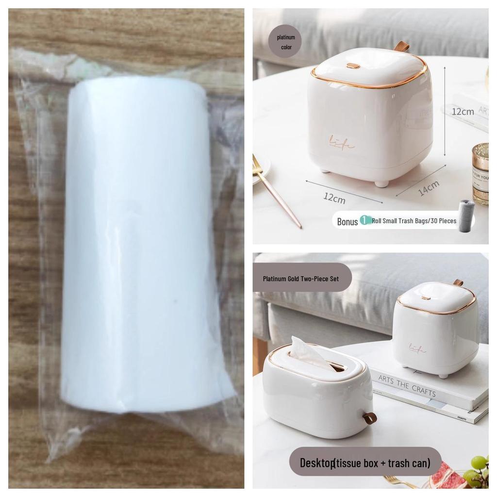 Compact Cat Poop & Office Trash Bags - Disposable, Thickened, Mini Plastic Bags for Home, Car, or Desk Use