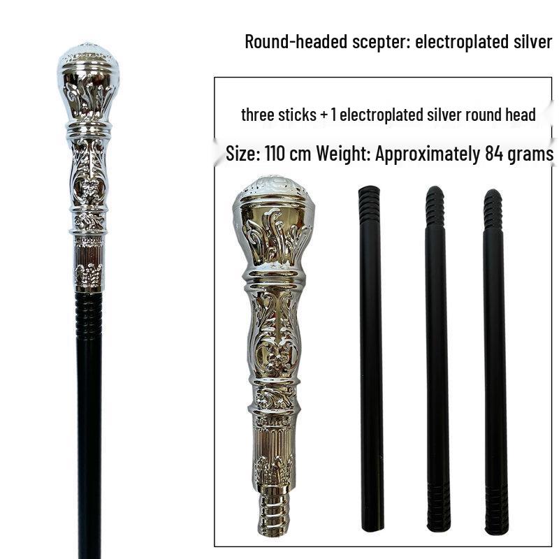 Snake Head Halloween Scepter: Adult & Kids Cosplay Magician Witch Pharaoh Wand