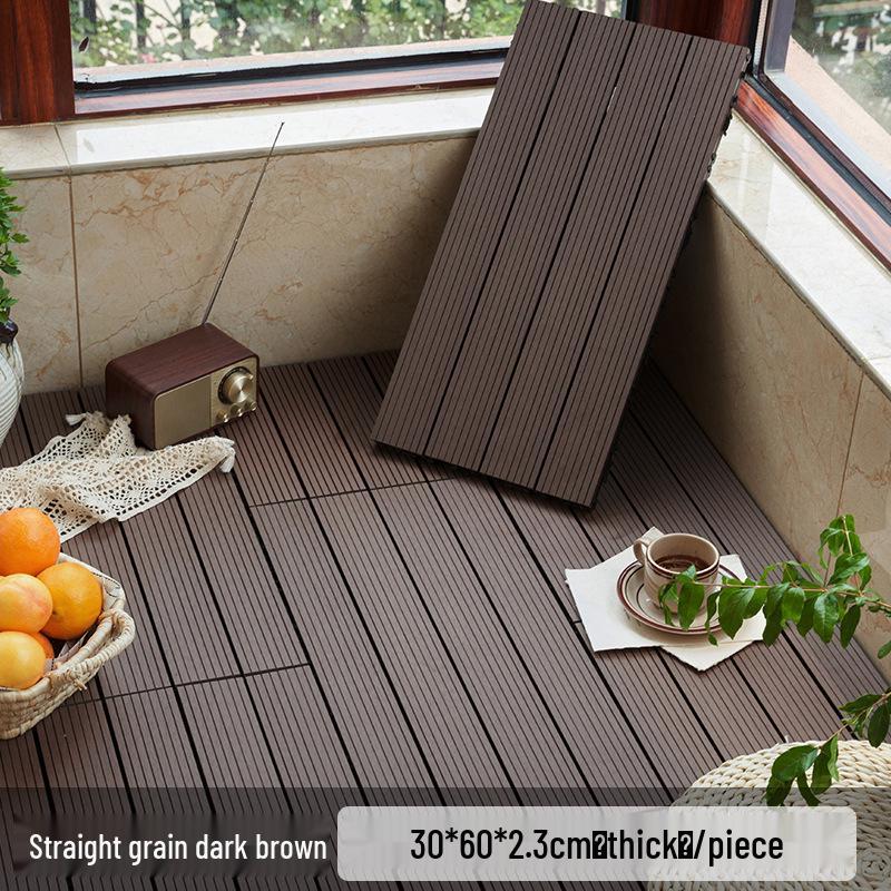 Wasserdichte, wartungsfreie WPC-Terrassendielen für Terrassen, Gärten und Balkone - Selbstverlegend und korrosionsbeständig