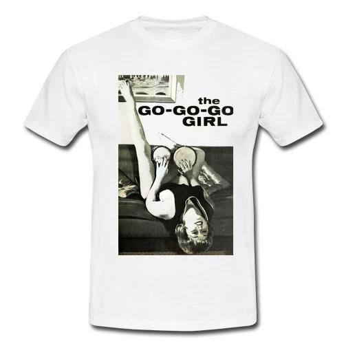 Mens Cotton Retro T-shirt Beatnik Bongos 60s Beat Generation The Go Go Girl 50s 2XL