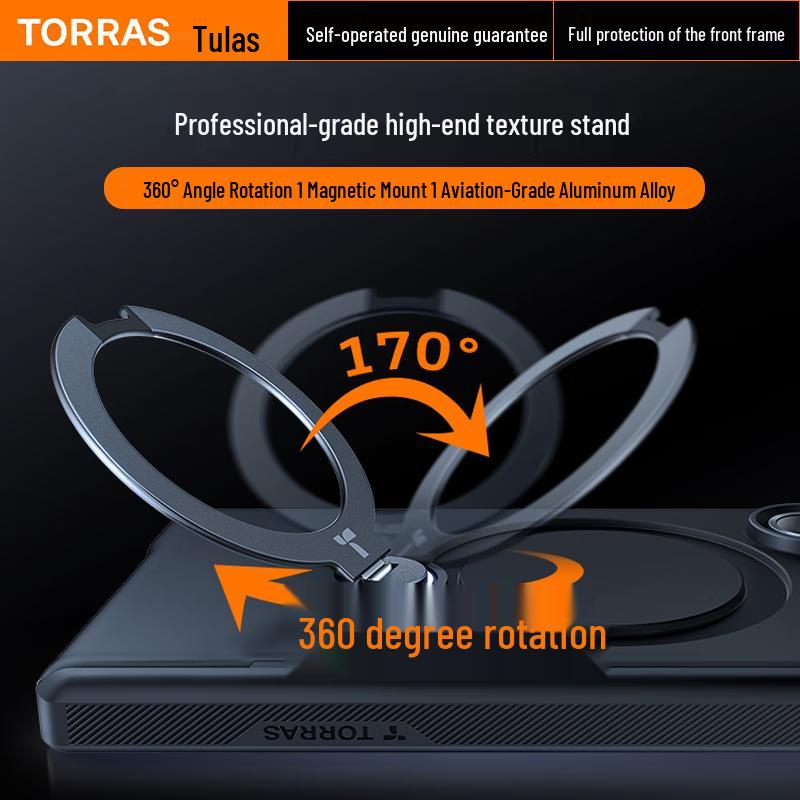 TORRAS Ultradünne magnetische Scharnier-Pivot-Hülle für Samsung Z Fold7