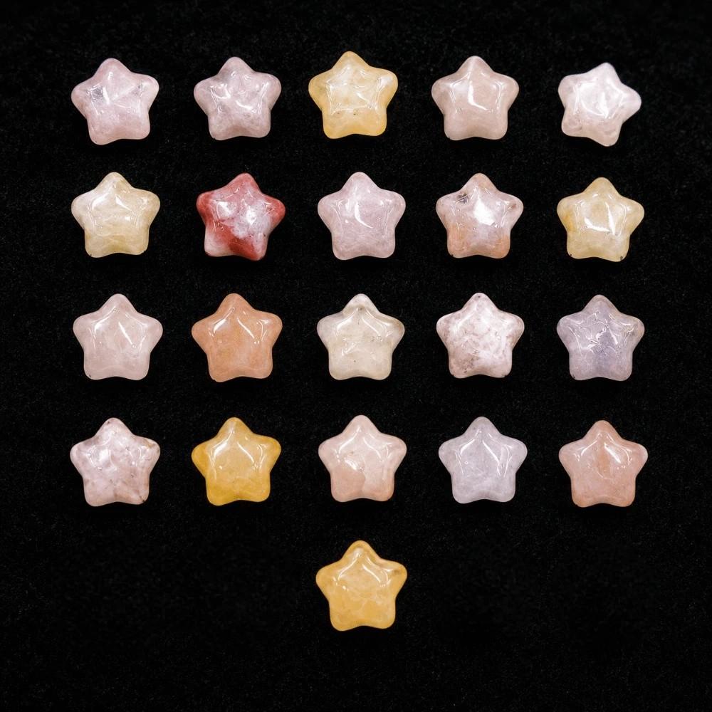 21pcs White Crystal Spacer Loose Beads Sodalite Jewelry Making Material Necklace Earrings