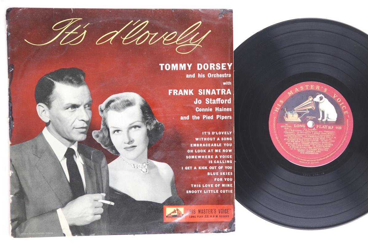 

10inch Record TOMMY DORSEY FRANK SINATRA JO STA Its Dlovely DLP1123 HIS MASTERS V 1956 UK Jazz Used