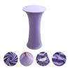 Premium Spandex Round Table Cover Elastic Skirt for Hotel Wedding Banquet Decor