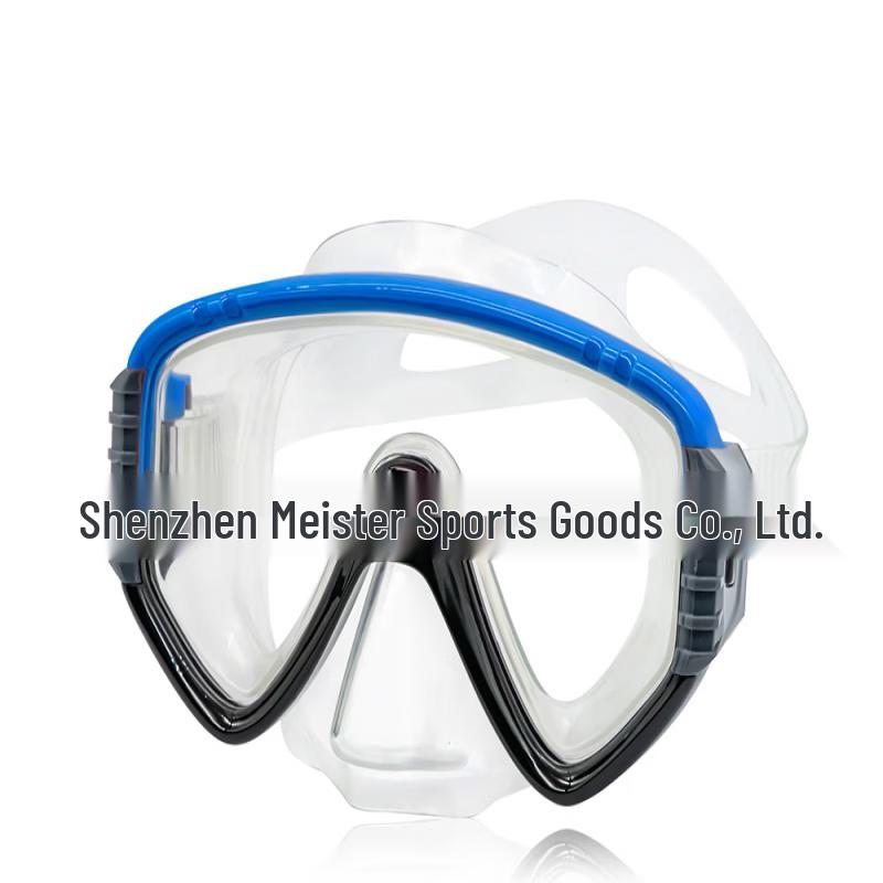 Pulian Wide View Adult Free Dive Swim Mask with Nose Cover