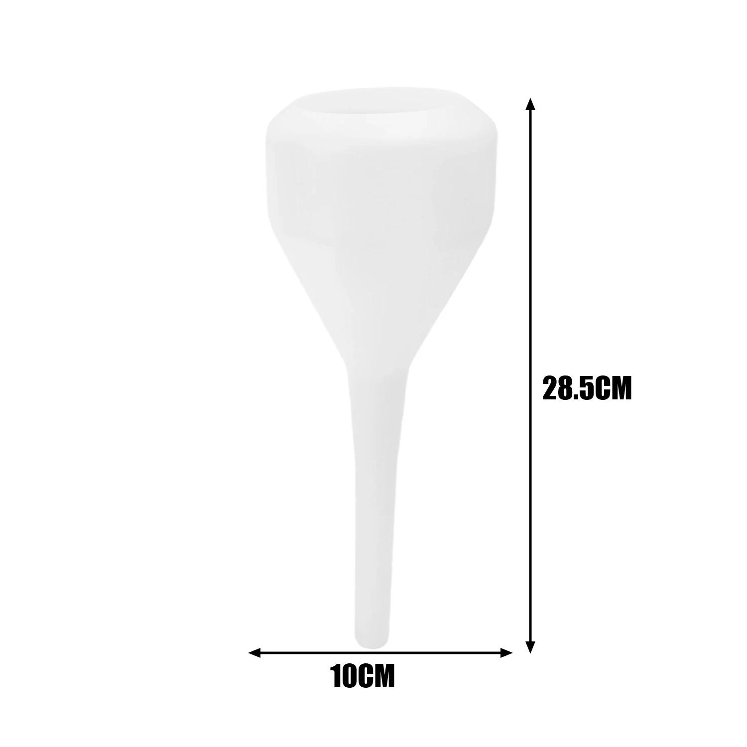 Car Motorcycle Engine Oil Transmission Long Neck Fuel Funnel Fluid Filling Tools Hands Free Oil Funnel No Spill Flexible