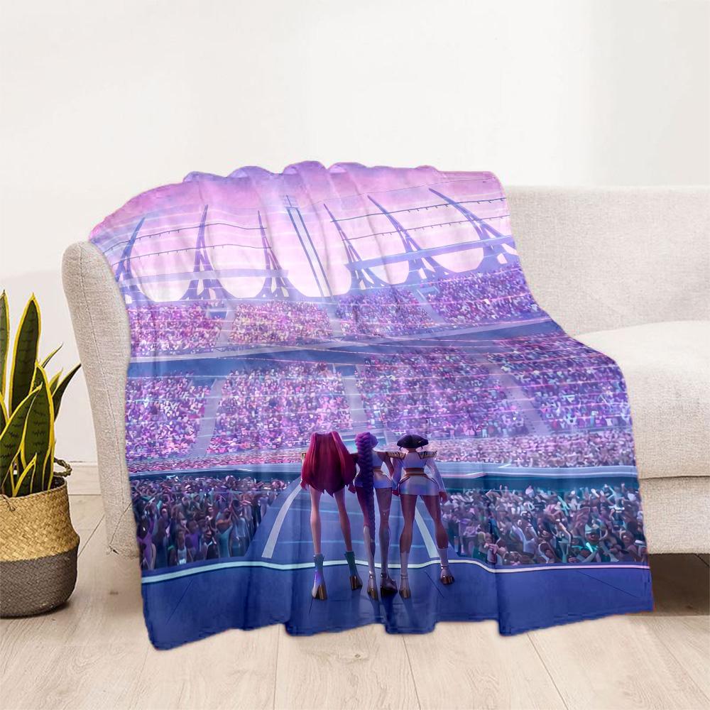 Cyberpunk Heroes Unite Blanket Soft Warm Cozy Suitable for Livingroom Couch Bedding for All Occasions Modern Style