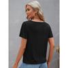 Summer Solid-colored Short-sleeved Tops Simple Style Women's T-shirts