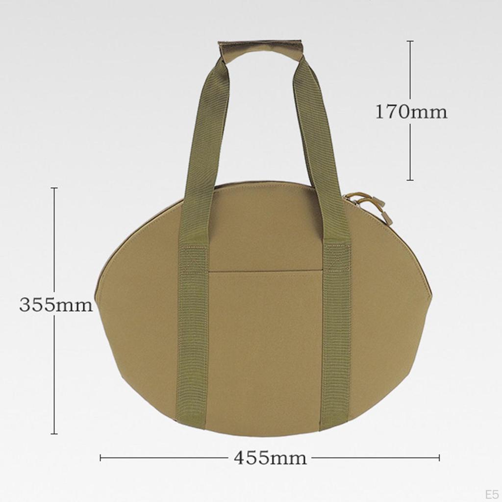 Cast Iron Skillet Bag barbecue Pan Storage Heavy Duty Chef for Camping Cookware or Dutch