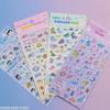 4pcs Cute Animal Stickers with Laser Diamond Edge for Scrapbooking Craft Supplies Material Kids Girls Gift