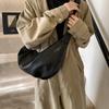 Lazy Wind Croissant Bag New Retro Niche Shoulder Bag Women's Messenger Bag Premium Pleated Dumpling Bag