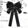 Black Bow Tie Rhinestone Bowknot Brooches For Women Shirt Collar Corsage Jewelry Clothing & Accessories