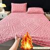 Autumn and Winter New Tafu Velvet Bed Sheet Winter Thickened Bed Sheet Three Piece Set Milk Velvet Mattress Protective Cover