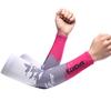 Is Silke Ærme Solbeskyttelse Manchet UV Solbeskyttelse Armærmer Anti-Slip Mænd Kvinder Lange Handsker Udendørs Kølig Sport Cykling Visir