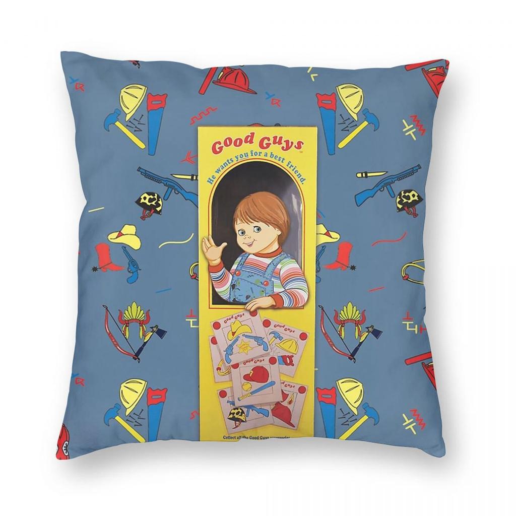 The Good Guys Childs Play Pillowcase Polyester Linen Velvet Printed Zip Decor Pillow Case Car