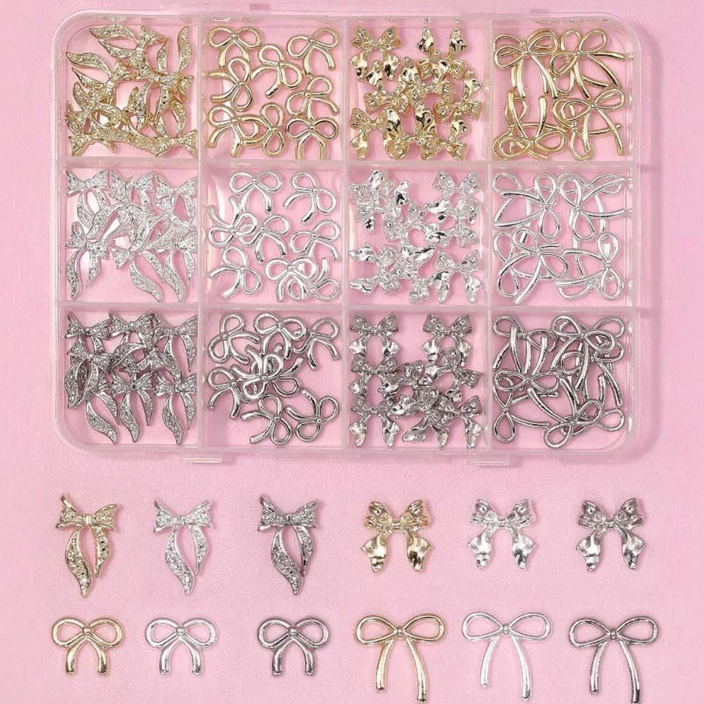 

Glass Crystal 3D Fingernail Rhinestones Mixed Shape DIY Nail Art Decorations for Women Style 2