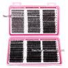 C Curl Individual False Eyelashes: 60 Clusters, 10-18mm, Dense and Segmented for DIY Application