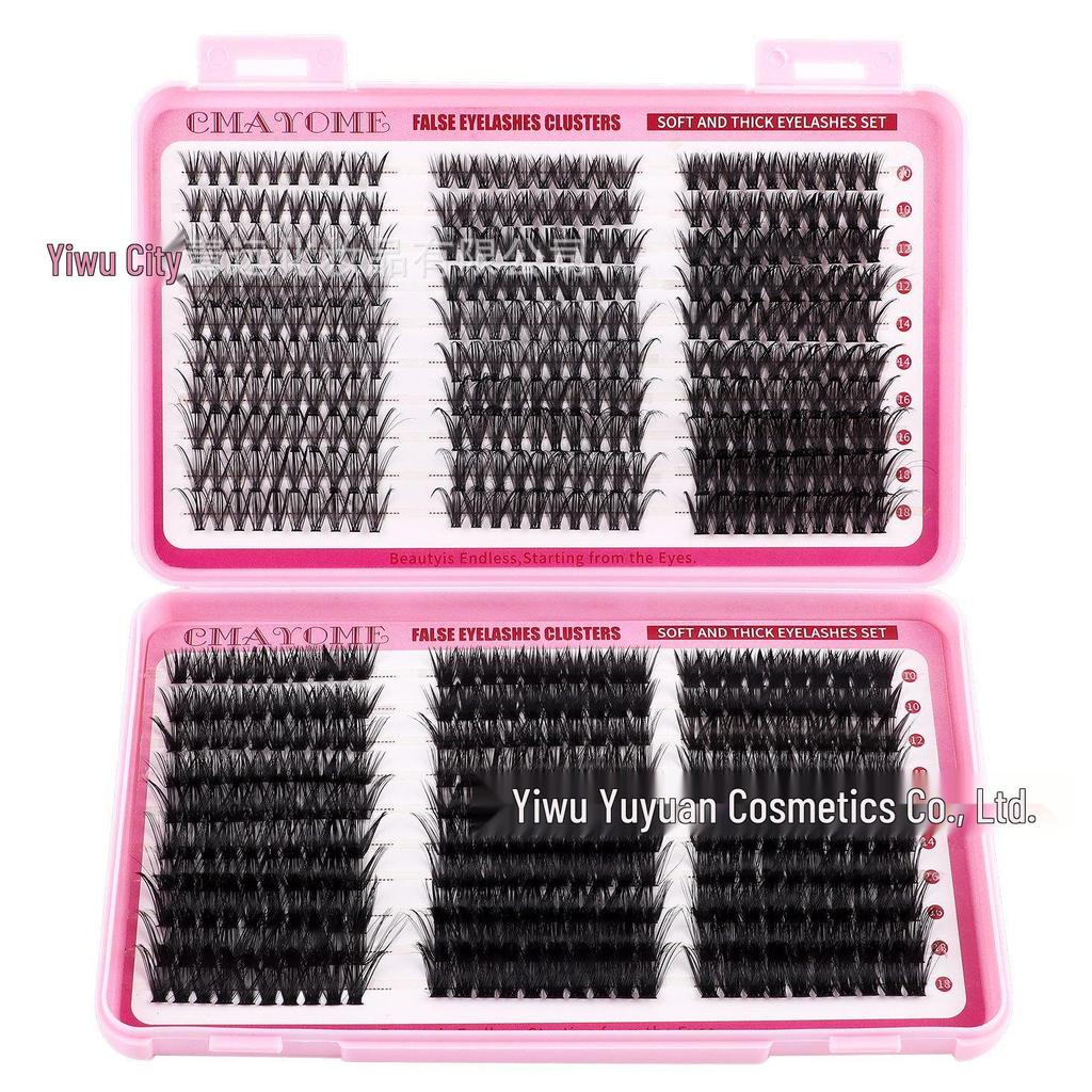 C Curl Individual False Eyelashes: 60 Clusters, 10-18mm, Dense and Segmented for DIY Application