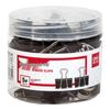 Deli Black Metal Binder Clips Set