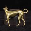 62KD Chinese Zodiacs Brass Dog Sculpture Decors for Office or Bookshelves Arrangement
