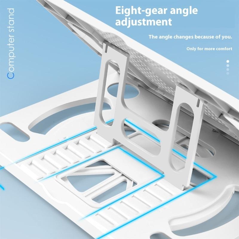 Laptop Stand for Desk Portable and Adjustable Laptop Rack with 360 Degree Rotating Base Holds Laptop Notebook Home