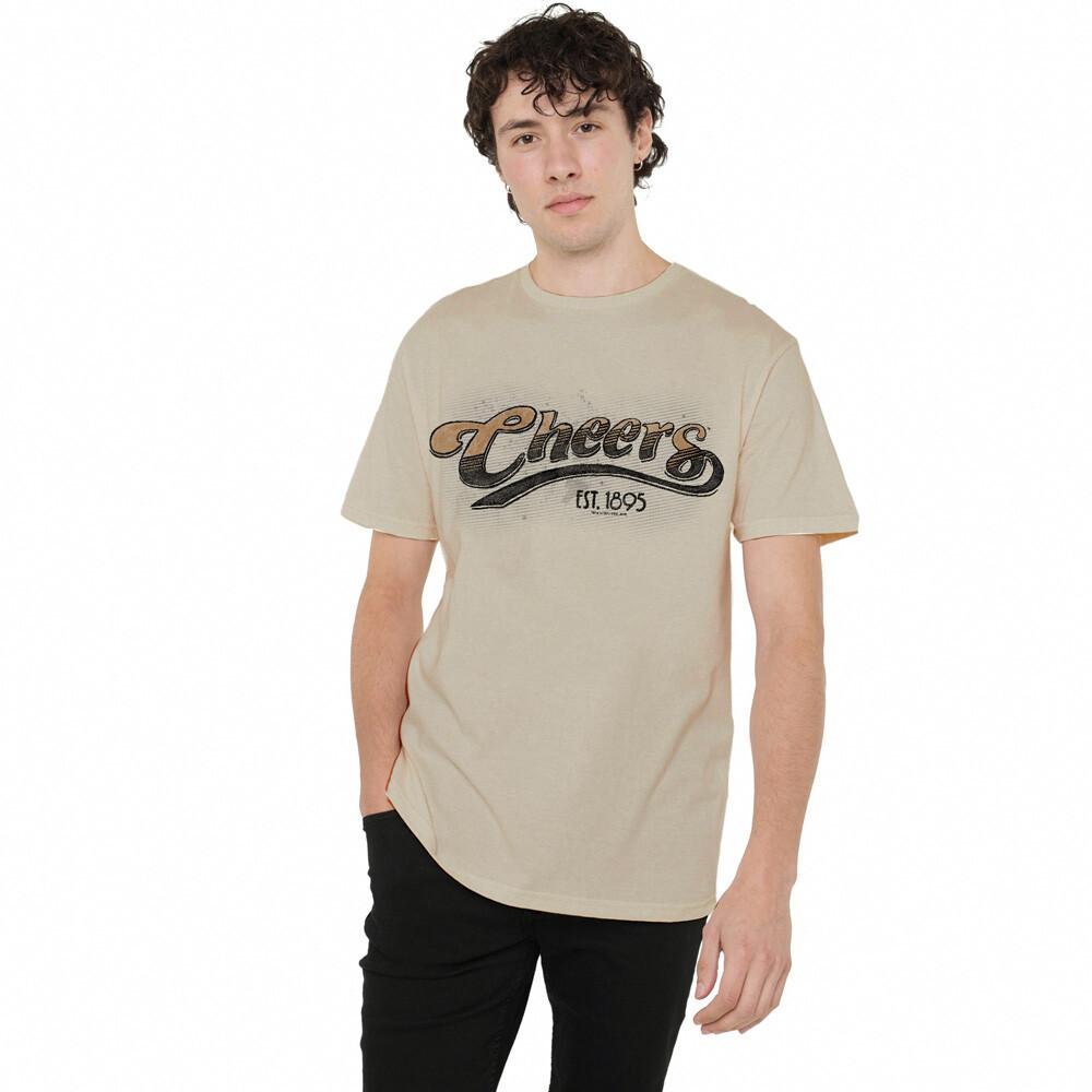 Cheers Watercolor Logo T-Shirt S-2XL, Sand Unisex T-Shirt S