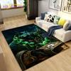 3D WOW, World of Warcraft Spielbereich-Teppich, groß, Teppich für Wohnzimmer, Schlafzimmer, Sofa, Fußmatte, Dekoration, rutschfeste Bodenmatte für Kinder