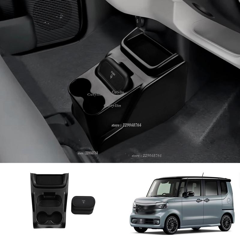 RHD For Honda N-BOX 2024 2025 ABS Plastic Center Control Storage Container Box Cover Holder Car Accessories Cutylin