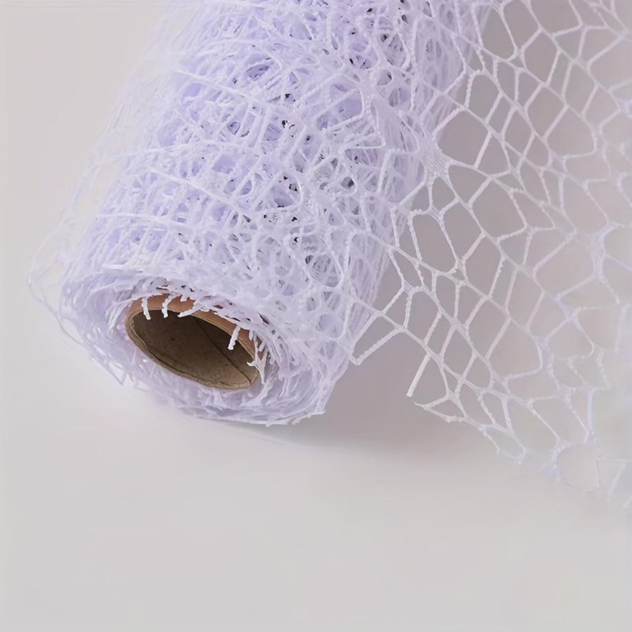 Jacquard Net Mesh Flower Bouquet Wrapping Paper - Elegant Openwork Design for Gift Wrapping and Floral Arrangements