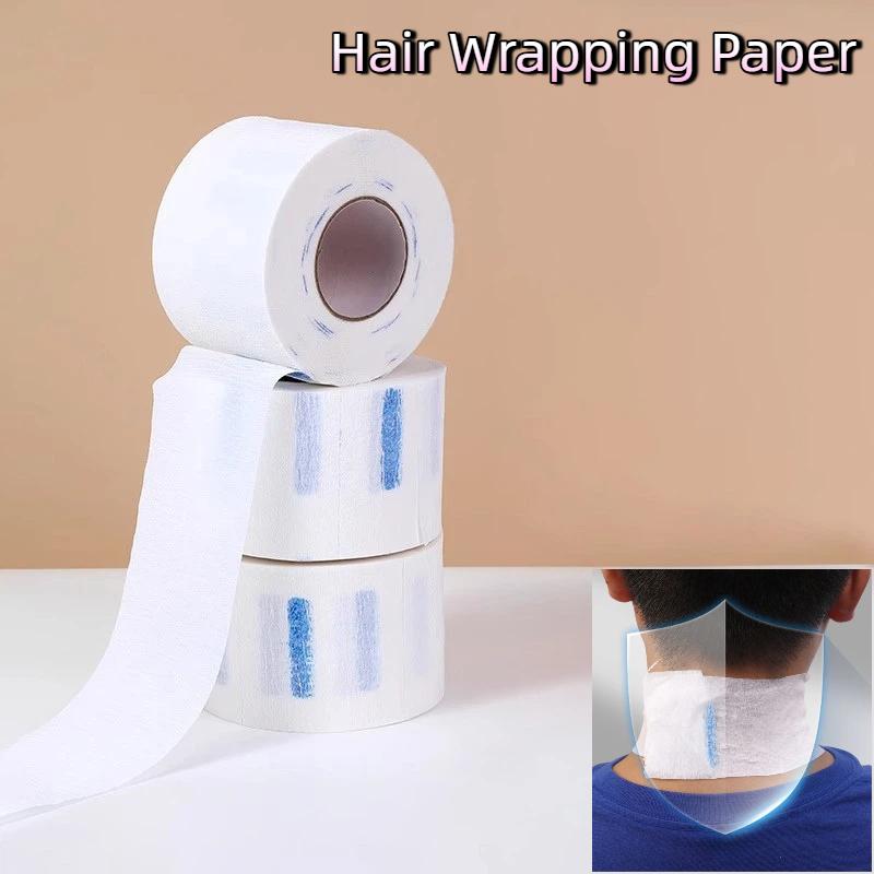 1/5 Rolls High Quality Disposable Barber Neck Paper Soft Waterproof Adjustable Design For Salon Home Haircut Use