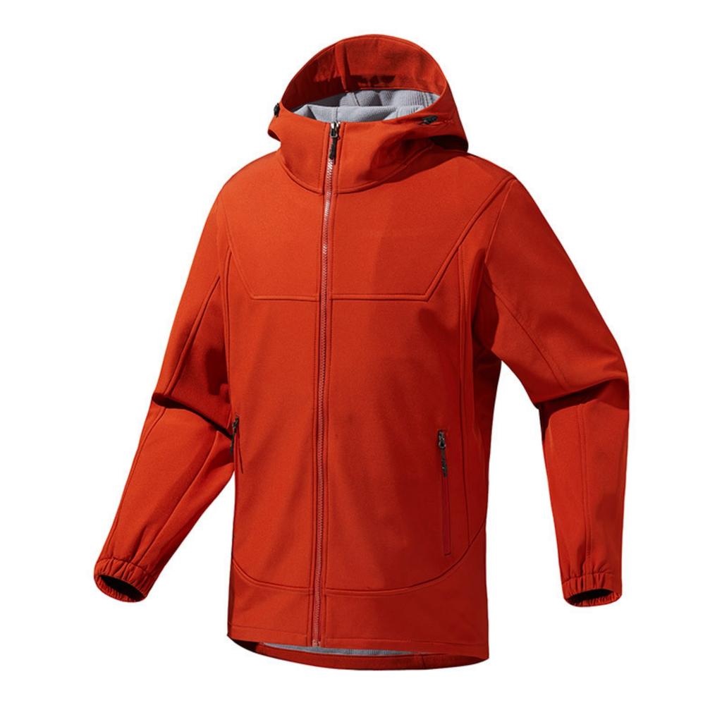 Men's And Women's Casual Solid-color Soft-shell Windbreaker, Outdoor Windproof And Waterproof Hooded Windbreaker