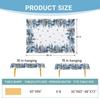 Christmas Snowman Reindeer Pine Tree Waterproof Tablecloth Table Decor Reusable Kitchen Dining Tablecloth Christmas Decorations
