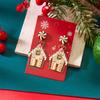 A Pair Exquisite Rhinestone Christmas Earrings Zinc Alloy Snowman Earrings  New Year Celebration