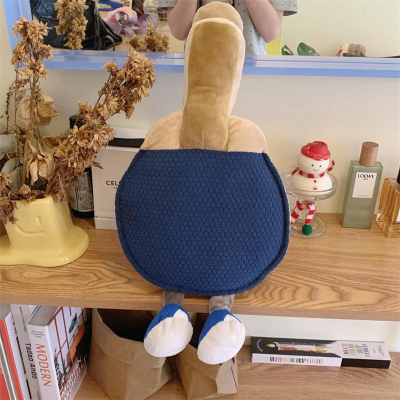 Creative Simulation Table Tennis Racket Pillow Plush Toy Puppet Doll